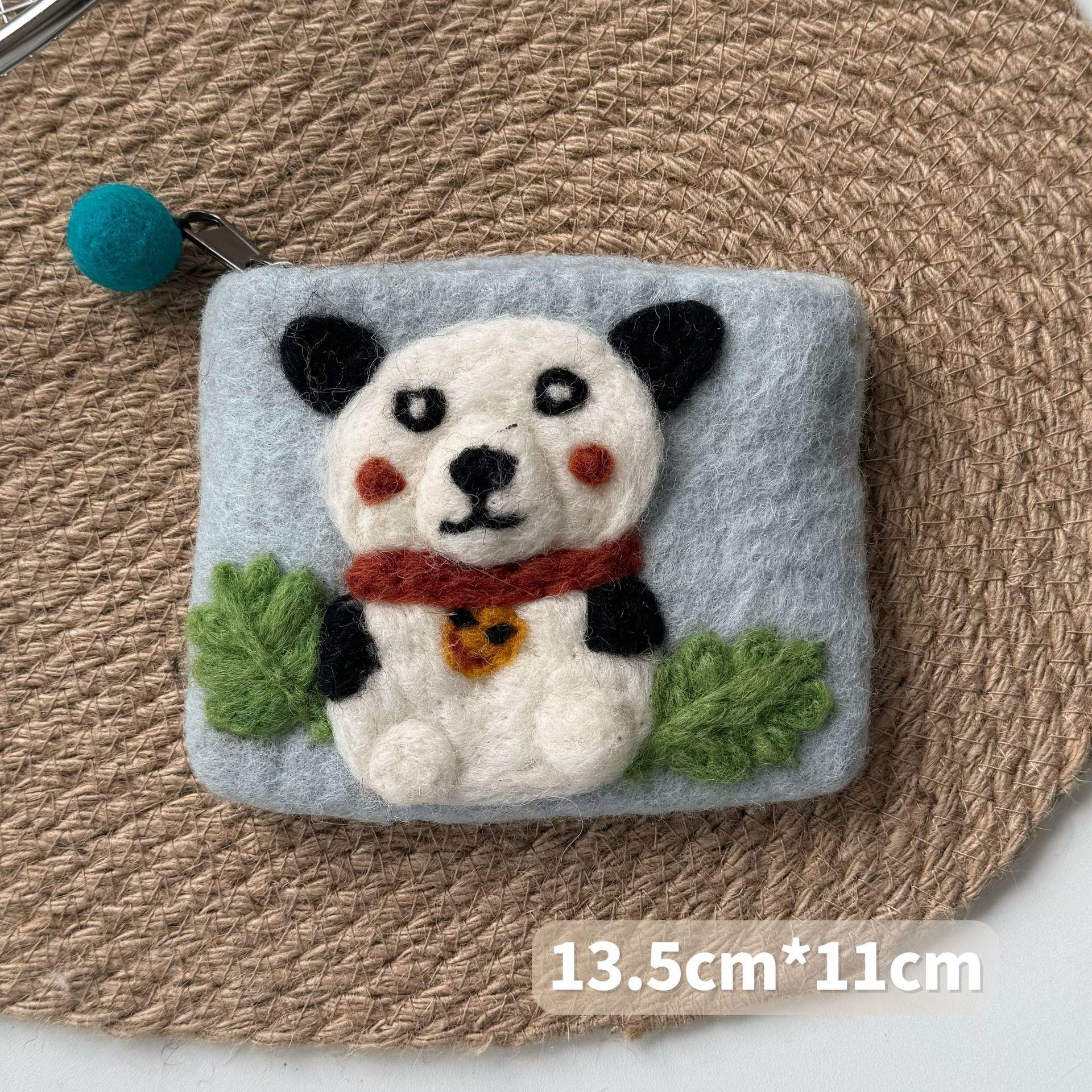 

Непальская ручная работа Шерстяной войлок Кошелек для монет Держатель для карт Милый животный Щенок Кошелек для монет Бигль Красный гриб Держатель для карт