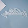 Poppy DIY Crystal Resin Mr. & Mrs. Door Sign Silicone Mold with English Instructions