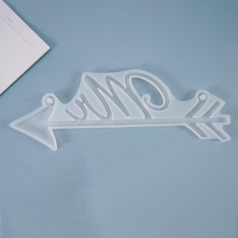 Poppy DIY Crystal Resin Mr. & Mrs. Door Sign Silicone Mold with English Instructions