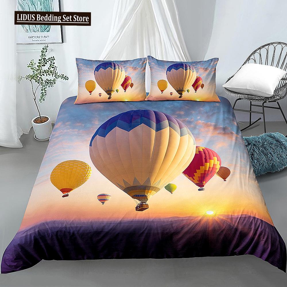 Beautiful Scenic Duvet Cover Set 3D Print Landscape Bedding Set Polyester Comforter Cover With Pillowcases For Kids Men Women