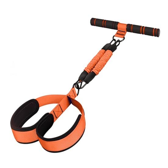 Pedal Resistance Band with Handle Yoga Sit-up Exerciser Pull Rope Men Women Abdomen Waist Arm Leg Core Training Workout Equipment