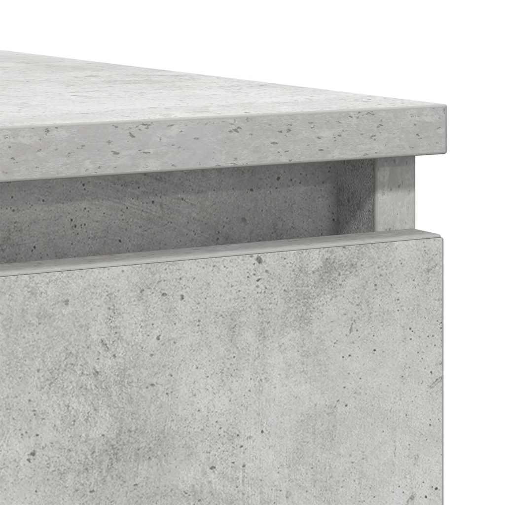 Sideboard with Drawers Concrete Grey 100.5 x 35 x 76 cm Engineered Wood