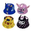 Sombrero de Pescador Pikachu para Niños con Estampado de Dibujos Animados Para Protección Solar y Estilo Azul