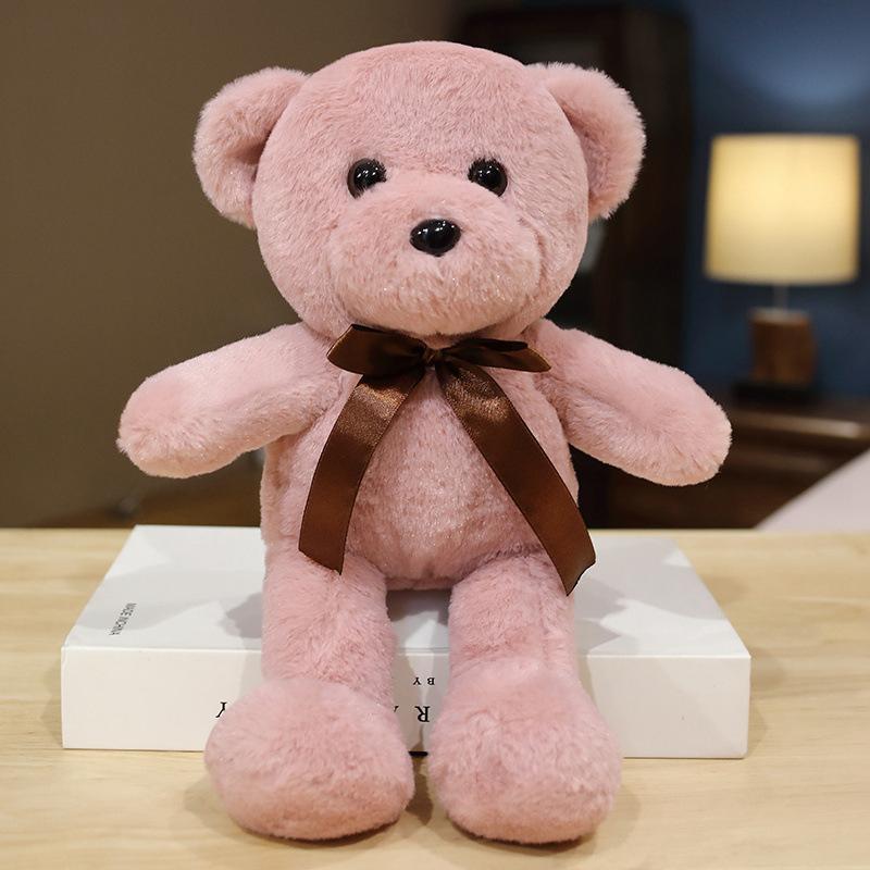 30cm 6 Styles Bear Plush Toy Soft Stuffed Animal Doll Small Pink Gray White Teddy Bear Doll Lovely Birthday Gifts For Girl Boy