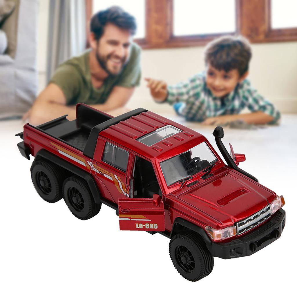 1: 32 Scale Child Kid Pull Back Alloy Car Toy High Simulation Vehicle Model with Light SoundRed