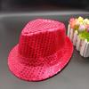 Adult Children's Stage Jazz Hat June Day Festival Performance Dance Sequin Hat KTV Party Black Hat