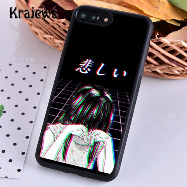 Sad Japanese Anime Aesthetic For iPhone 17 Air 16 Phone Case Cover 15 14 plus 12 13 pro max coque Shell Fundas