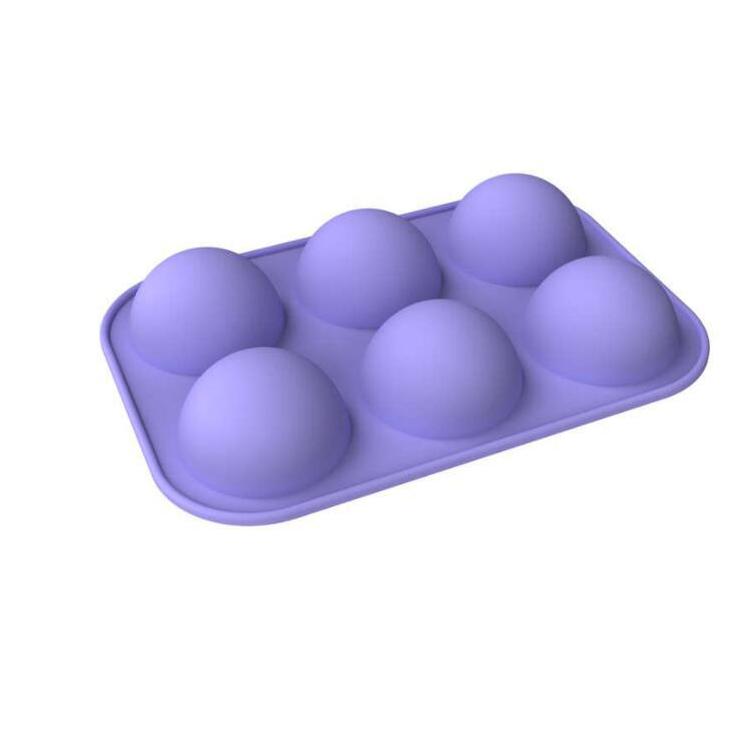 Silicone Baking Mold Chocolate Handmade Round-Shape Biscuit Muffins Soaps DIY Tool Cake Decoration