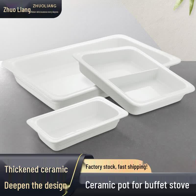 Zhuoliang Ceramic Buffet Food Pan