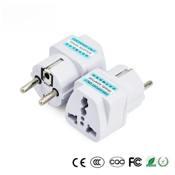Universele Reisadapter Elektrische Stekker Voor VK VS EU AU naar EU Europees Stopcontact Converter Wit Zwart kleuren