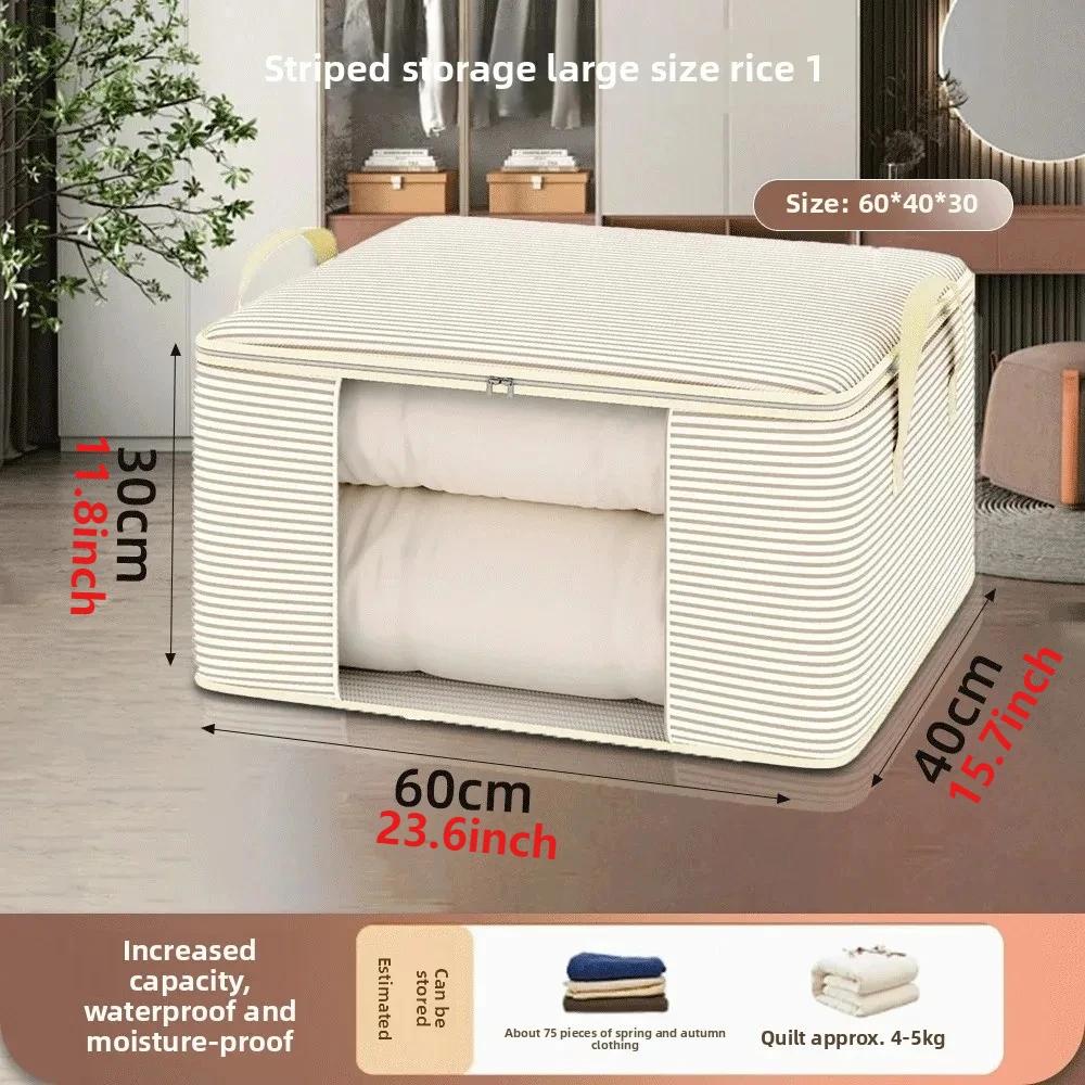 Faltbarer Griff Aufbewahrungstasche mit Fenster Wasserdicht Feuchtigkeitsbeständig Kleidung Steppdecke Organisationstasche Heimorganisator Organizador Ropa