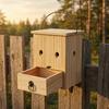 Carpenter Bee Trap for Outside Hanging Bee Trap Eco-Friendly Wooden Bee Trap for Safe Outdoor Wasp Control
