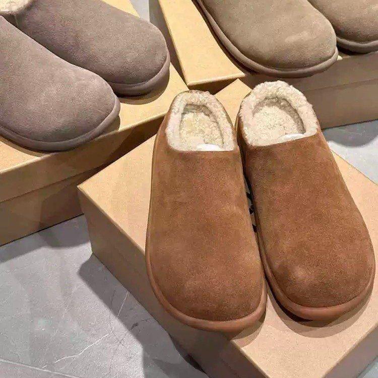 

[Armano] Маленькая сумка для обуви с головой картошки, пушистые тапочки, женская обувь мюли, зимние угги 40 малиновый