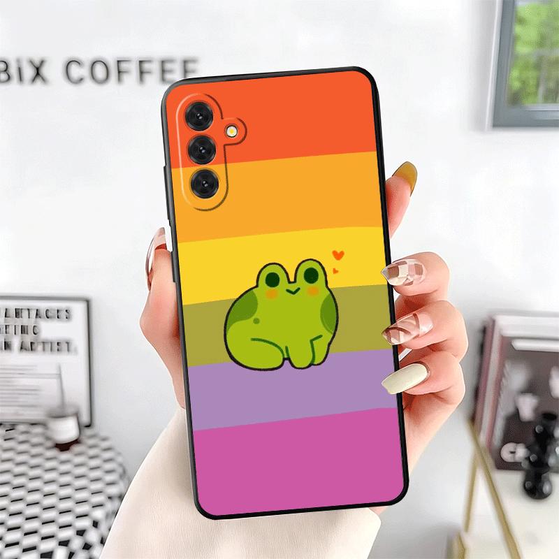 Cute Cartoon Frog Soft Phone Case for Samsung A17 A37 A57 A16 A26 A36 A56 A15 A25 A35 A55 A14 A24 A34 A54 A13 A23 A33 A53 A52 A1