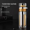 OLOEY Double-Layer Tea Infuser Glass Cup Set