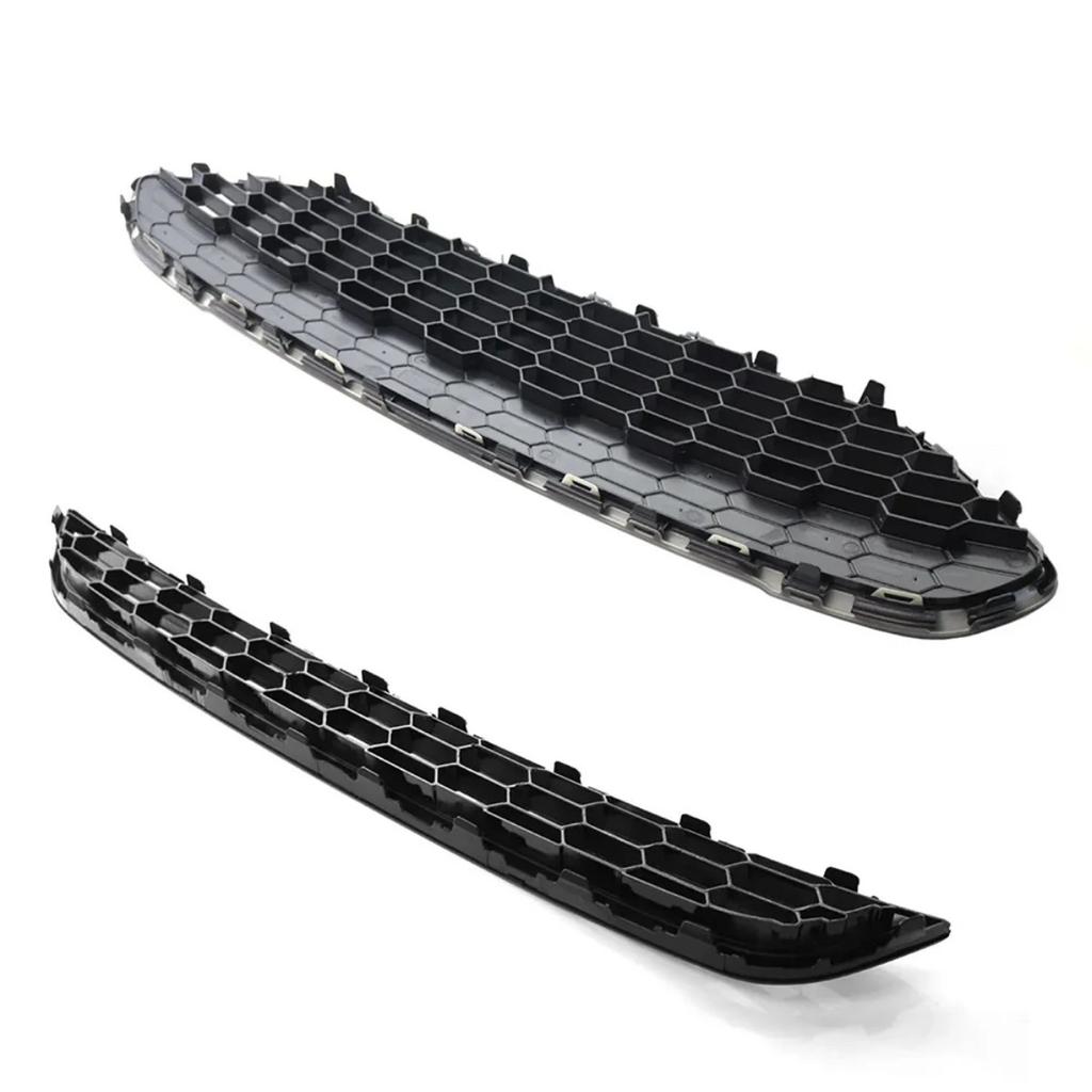 Front Racing Grills Sporty Grille Upper Lower Grille For Ford Fiesta Zetec-S JA8 MK7 7.5 2013-2017 Front Bumper Centre Grille