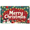 Winter Holiday Banner Santa Claus Figure Christmas Party Display Christmas Banner Reindeer Design Christmas Celebration Banner