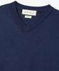 MAN ON THE BOON Wool Blend V-Neck Knit Pullover_Navy 4716113001