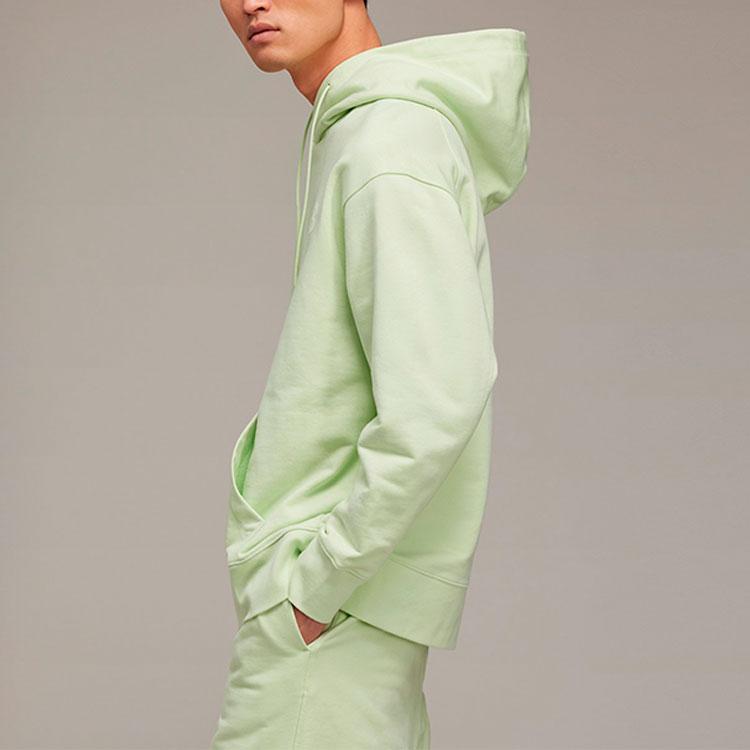 Y-3 SS22 Solid Color Hooded Pullover Sweatshirt Men Sweatshirt Green HG6218