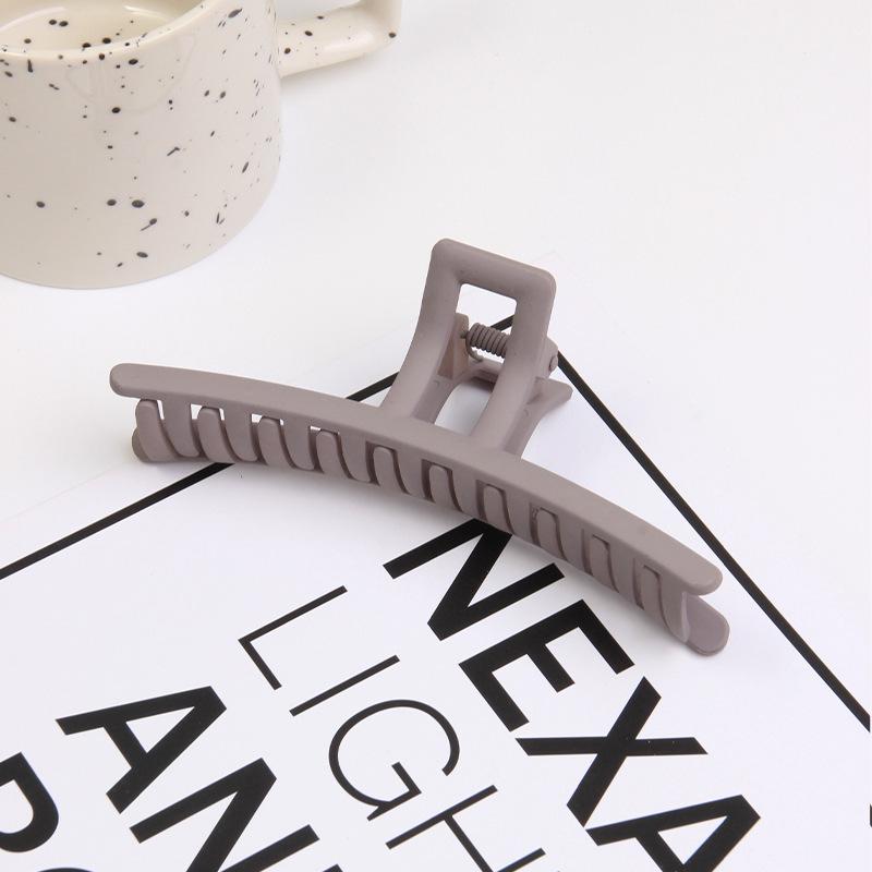 Matte einfarbige Einlinien-Greifklemme, einfache Haiklemme für den Hinterkopf, Koreanische Haarspange, Haarnadel Haarschmuck