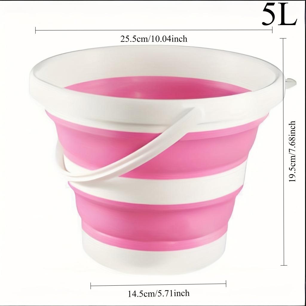 1PC 5/10LPortable Folding Bucket Durable Space Saving Easy To Store Suitable for Car Washing Camping Fishing Traveling Outdoor