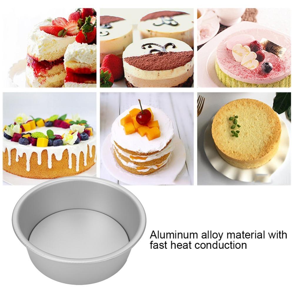 Aluminum Alloy Chiffon Cake Mold Removable Bottom Baking Mold Portable Cake Mold  Cake Baking