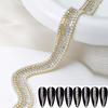 2 pieces of artificial pearl chain nail accessories Y2K metal DIY nail accessories, short nails French tips