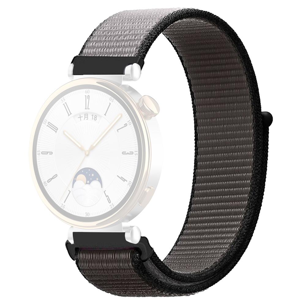 For Huawei Watch GT 4 41mm/Garmin Venu 3S Watch Band 18mm Nylon Loop Adjustable Wrist Strap