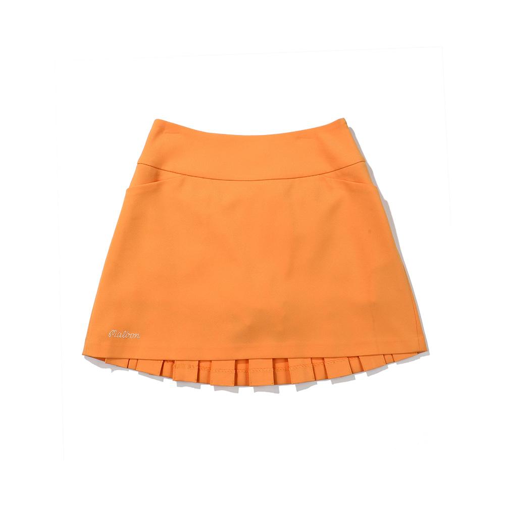 MALBON GOLF Back Pleated Skirt Orange (Woman)