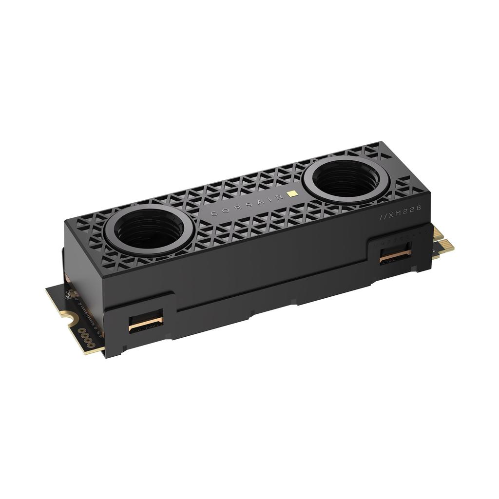 CORSAIR MP700 PRO Hydro X Series Gen5 X4 NVMe TLC NAND with Water 2280 DirectStorage Up To [PCIe 2.0 M.2 SSD] High-Density Pre-Installed Block, M.2