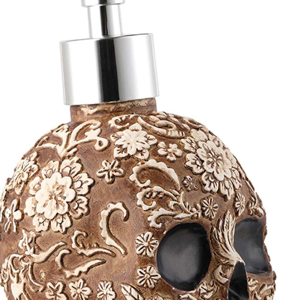 Skull Soap Dispenser Bottle Vintage Empty Hand Sanitizer Pump Bottles Gift Lotion Shampoo Holder Creative Halloween Prop