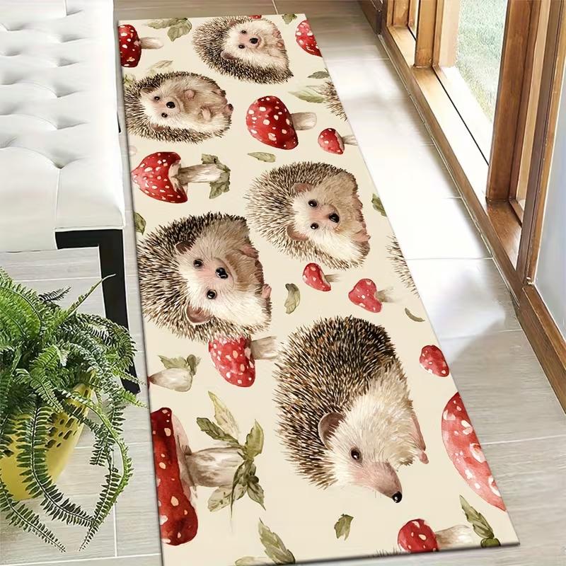 

Bohemian Style Floral Carpet Art Anti Slip Decor Mat Suitable Bedrooms Living Rooms Dining Rooms Kitchen Mats Home Accessories 40X120CM
