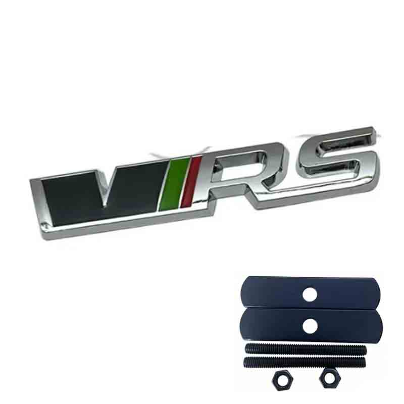 3D Metal VRS Sticker Car Styling for VRS Octavia Elroq Fabia Rapid Superb Kodiaq Front Grille Emblem Rear Trunk Decals
