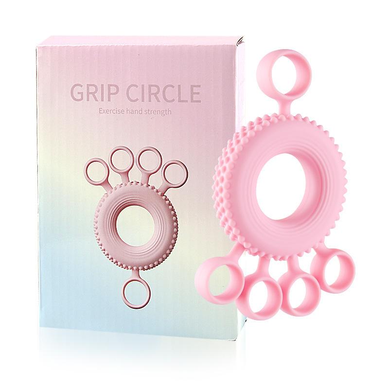 Finger Trainer, Men as well as Women Exercise Finger Silicone Grip, Five-finger Flexibility Training, Five-finger Grip Ring