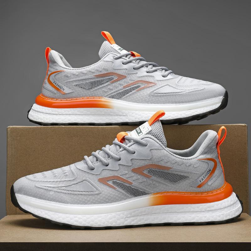 

Coconut shoes summer mesh casual sneakers student teen running shoes 44 сірий колір