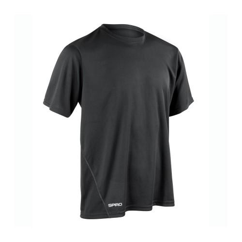 

Spiro Mens Quick Dry Short-Sleeved T-Shirt чорний