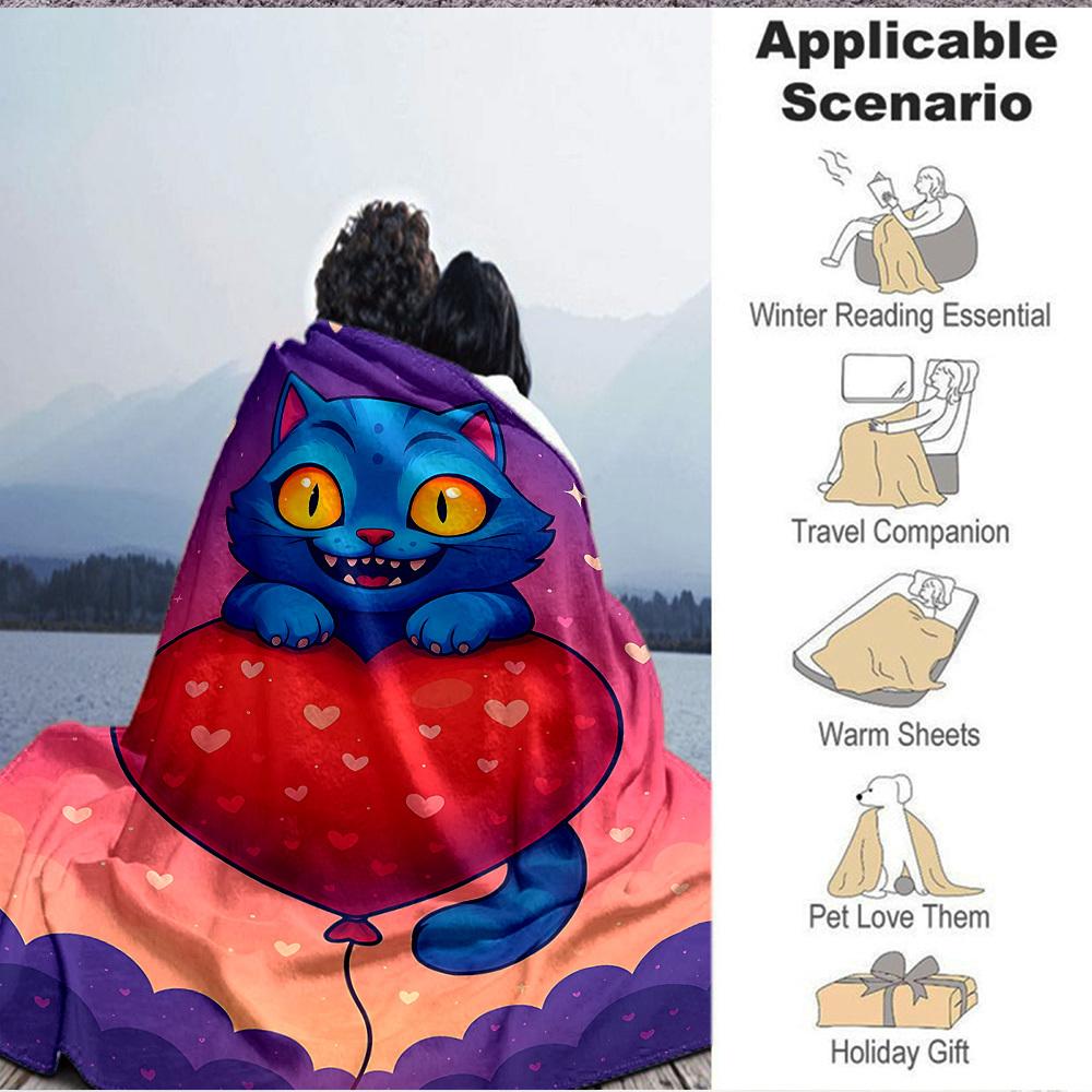1pc Huntrix Blanket Lightweight Flannel Blanket Throw Blanket For Sofa, Bed, Travel, Camping, Livingroom, Office, Couch