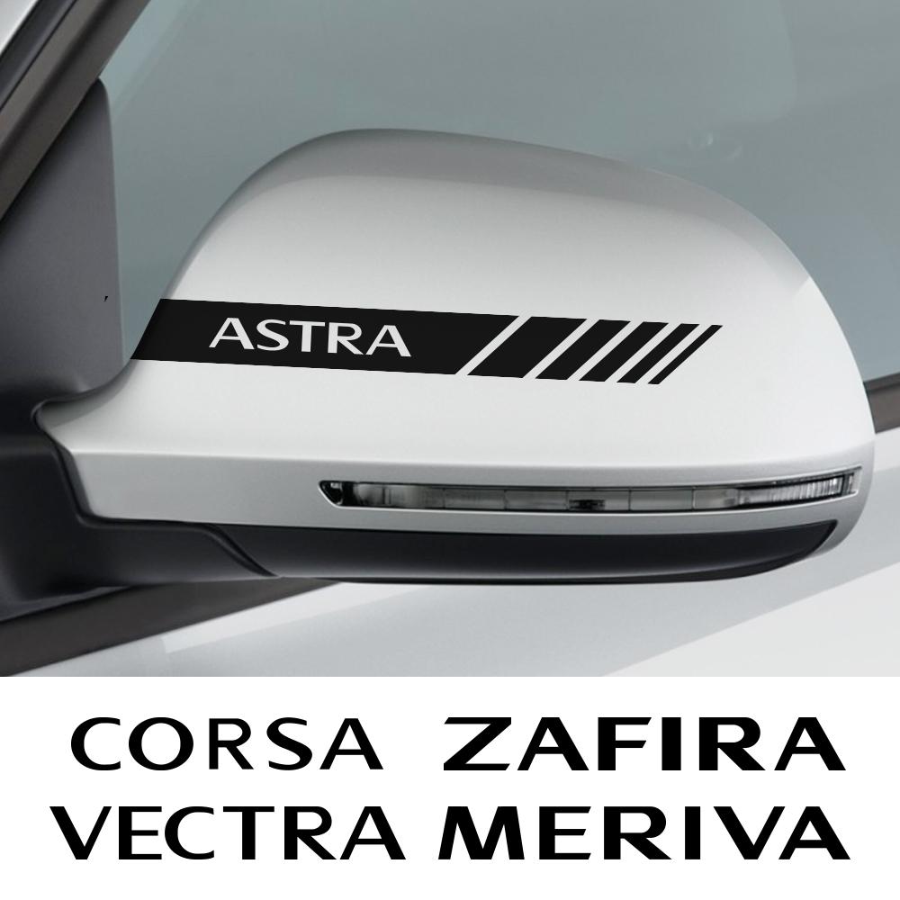 For Opel rq181 Astra Adam OPC Meriva Combo Tigra Corsa Insignia Grandland Mokka Vertra Vivaro Zafira Car Rearview Mirror Cover Sticker