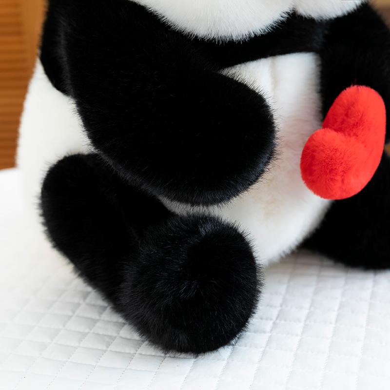 Love Panda Soft Stuffed Plush Toys Valentine's Day Red Heart Cute Animal Panda Plushies Doll Girls Romantic Gifts For Couple