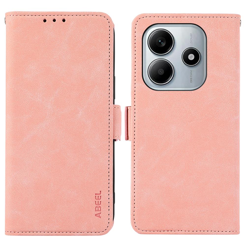 For Xiaomi Redmi Note 14 4G Case PU Leather Folio Stand View RFID Blocking Phone Cover