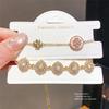 Summer 2026 Zircon Flower Bracelet For Women Elegant Gift Party Accessory