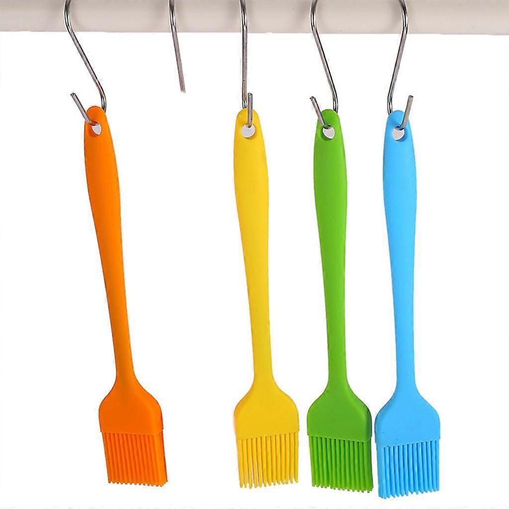 Long Handle Heat Resistant Barbecue Brush Portable Silicone Basting Brush Pastry BBQ Outdoor Grill Gadget with Power of Steam DIY Accessories Cooking