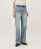 Leopeusaideuhwaiteulabel Twist Denim Pants Lake Blue