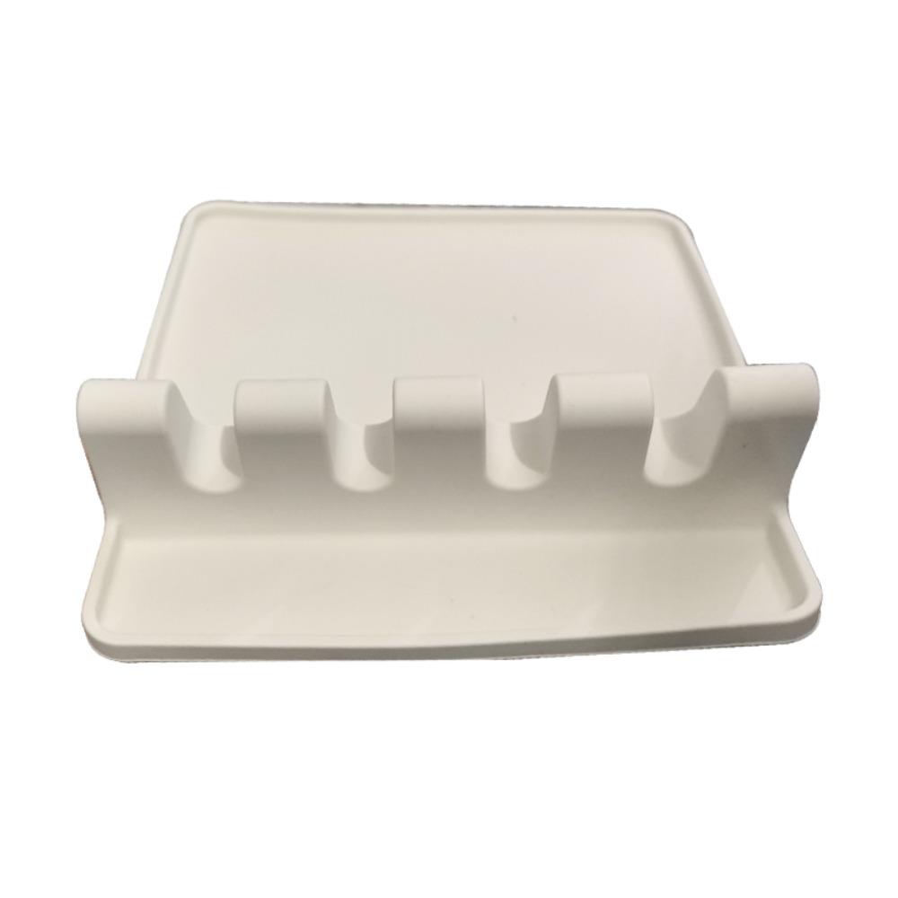 Heat-Resistant Kitchen Utensil Rack Silicone Chopsticks Holder Pot Lid Rack Cooking Station