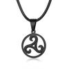 Wisiorek Triskelion Potrójna Spirala Naszyjnik Triskele Stal Nierdzewna Bbc Renesans Biżuteria Unisex
