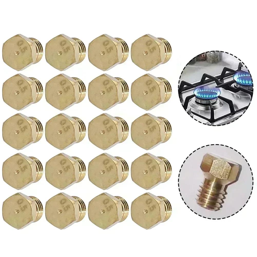 Kit de 20 Gicleurs pour Brûleur Propane Ou Orifice pour Brûleur GPL Pièces de Rechange Cheminées à Air Refroidi Poêles Accessoire