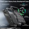Militärpanzer Anti-Fall Schutzhülle für iPhone 17 Pro Max Air 14 15 Plus 13 16 Pro Magnetischer Ringständer Kartenfach Handyhülle