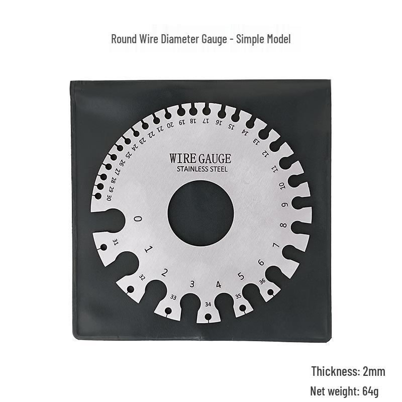 Stainless Steel Wire Gauge Sample Plate for Weld Inspection and Metal Thickness Measurement