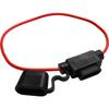 Waterproof Flat Fuse Socket Fuse Holder Round Cable 25cm