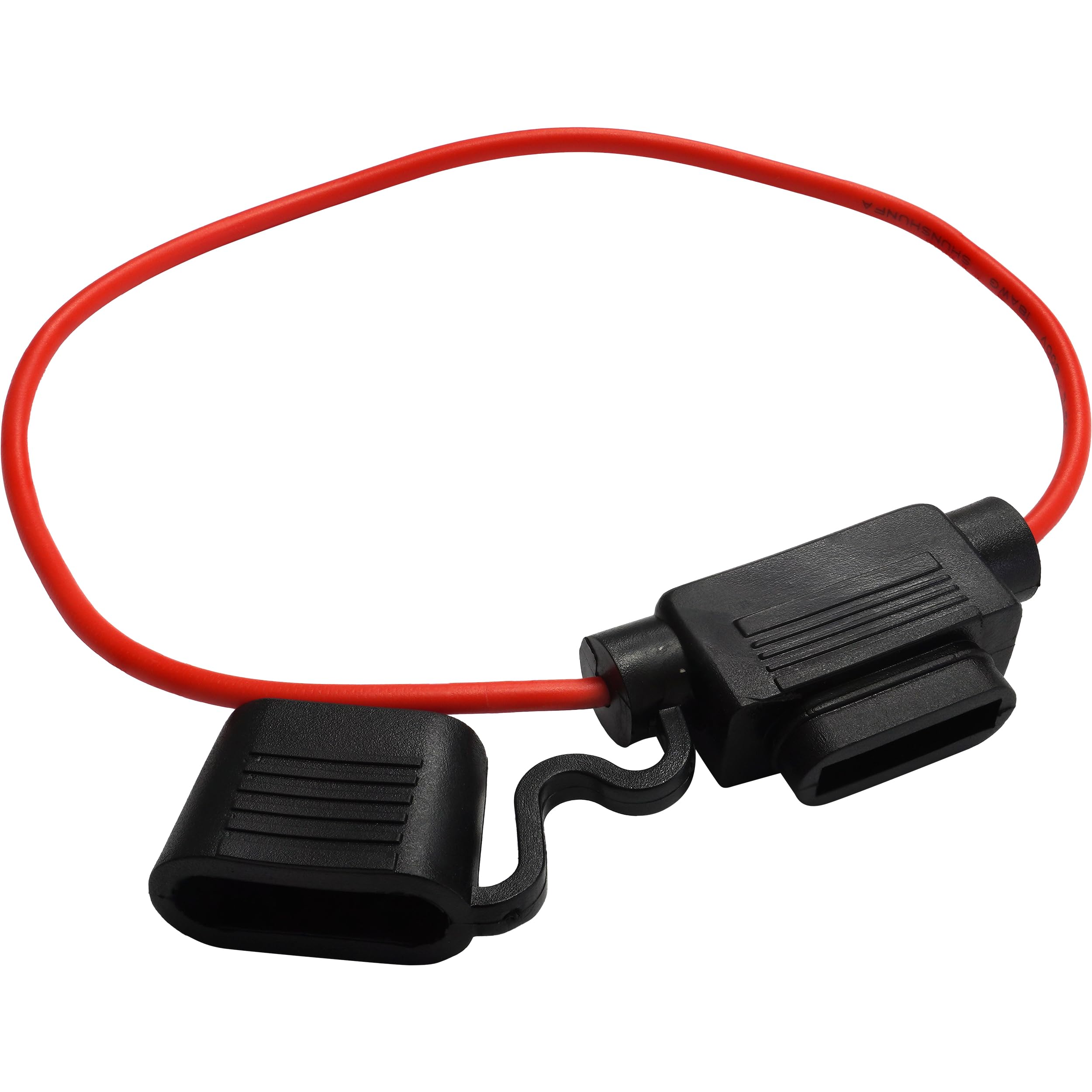 

Waterproof Flat Fuse Socket Fuse Holder Round Cable 25cm